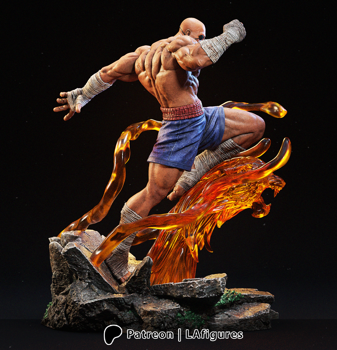 Sagat by L.A. Figures - Street fighter