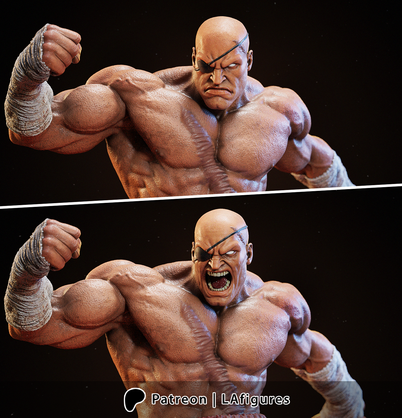 Sagat by L.A. Figures - Street fighter