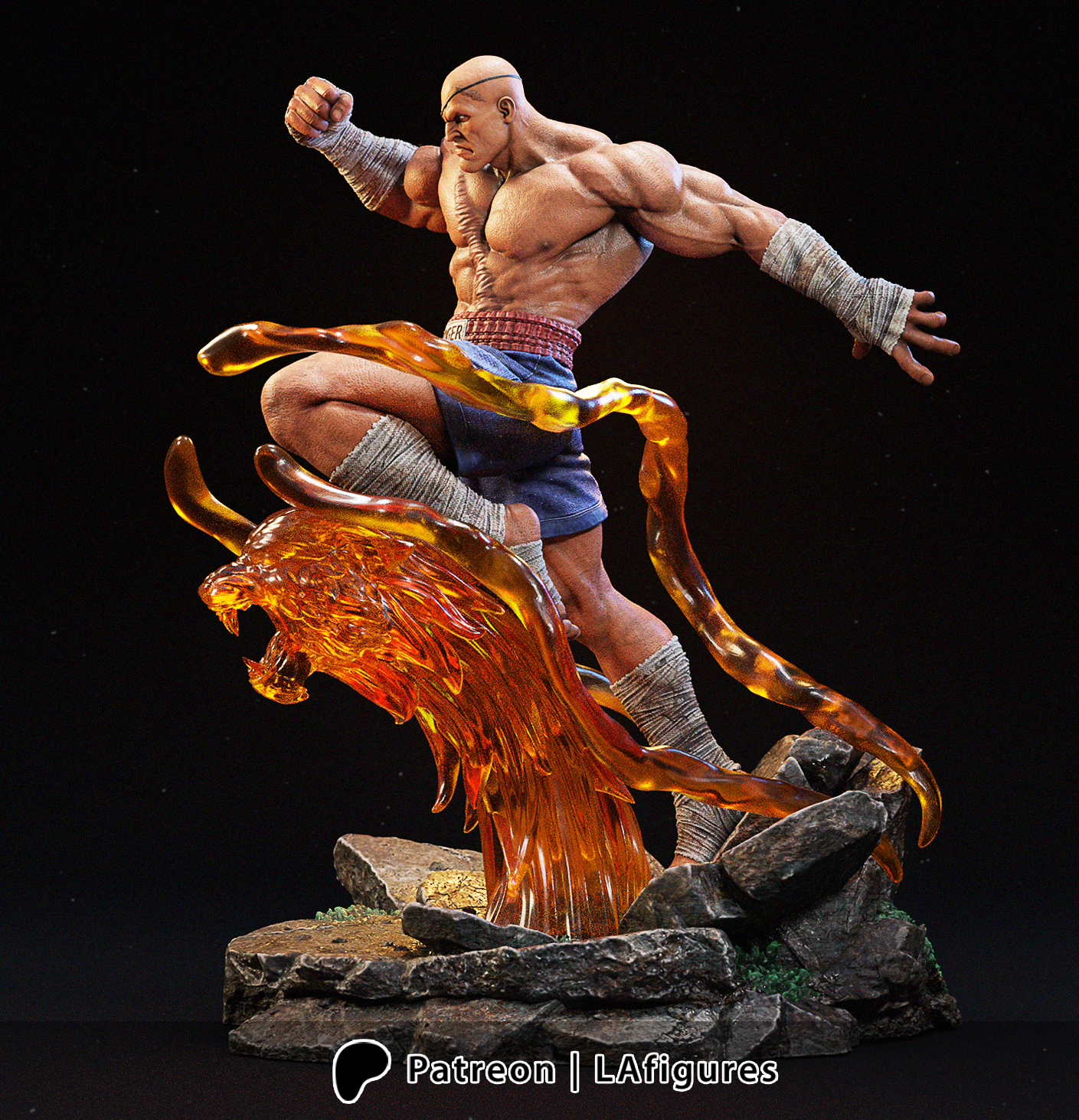 Sagat by L.A. Figures - Street fighter