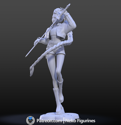 Rumi – KPop Demon Hunters | Unpainted 3D Printed Resin Model (Fan Art by Neko Figurines)